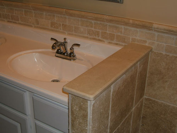 Travertine beautiful Bathroom