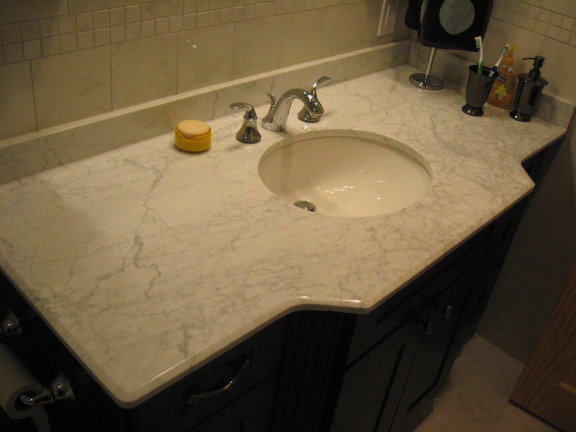 White Carrara Bath Design