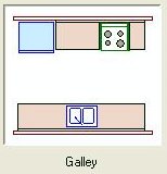 galley shaped kitchen layout