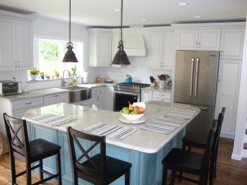 huntingdon valley two tone kitchen remodeling